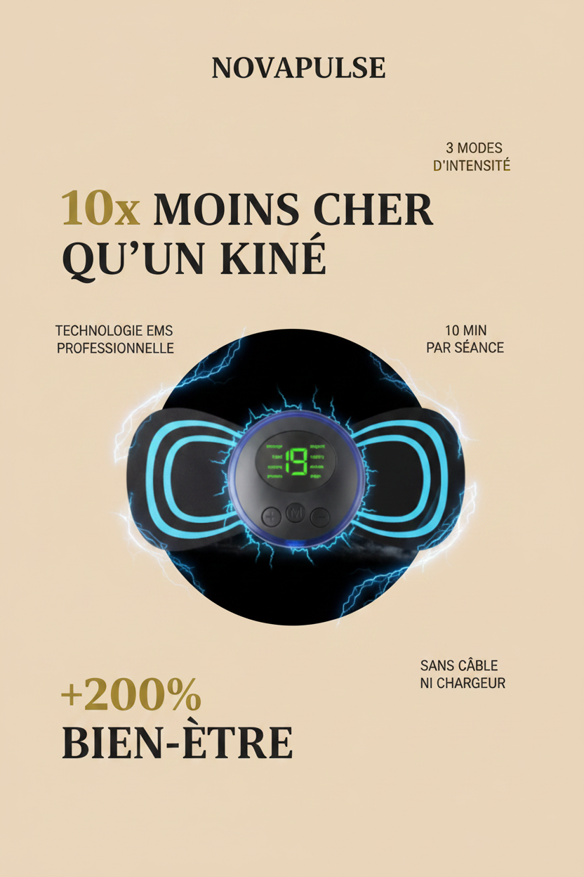 NovaPulse EMS Advertisement avec nouveau produit